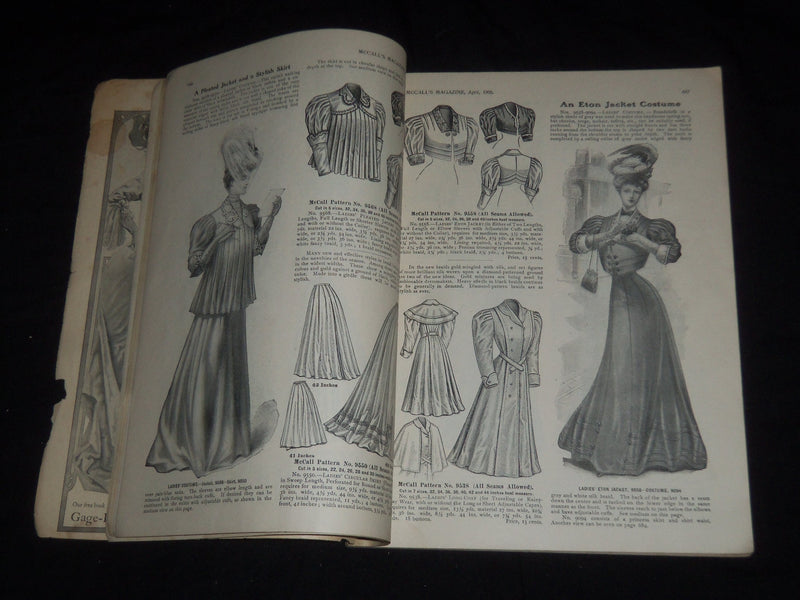 1906 APRIL MCCALL'S MAGAZINE - GREAT FASHION ILLUSTRATIONS & ADS - ST 5369