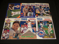 1984-1989 NEW YORK METS SCORECARD MAGAZINES LOT OF 14 - CALENDAR - O 2805A