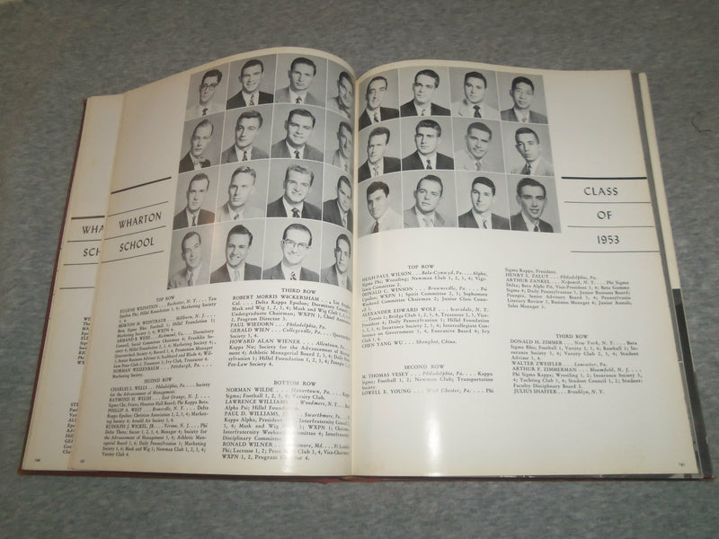 1953 THE RECORD UNIVERSITY OF PENNSYLVANIA YEARBOOK - PHILADELPHIA, PA - YB 2447