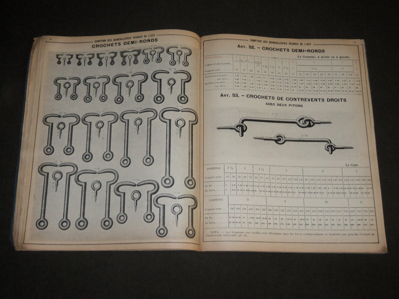 1915 JAN COMPTOIR DES QUINCAILLERIES REUNIES DE L'EST FRENCH CATALOGUE - FR 450