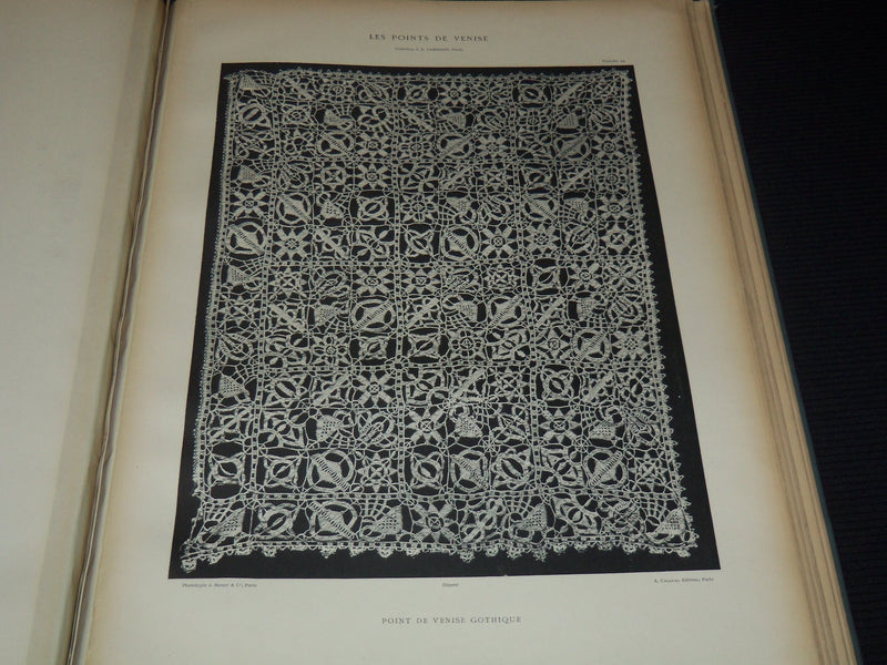 1900'S LES POINTS DE VENISE J G CAMERINO FRENCH LACE DESIGN FRENCH VOLUME- Z 269