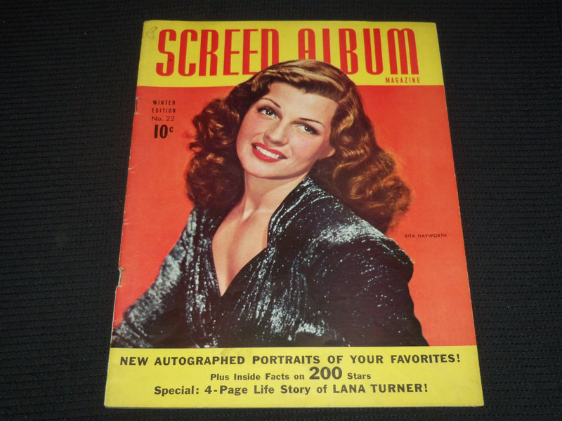 1942 WINTER NO. 22 SCREEN ALBUM MAGAZINE - RITA HAYWORTH COVER - E 14629