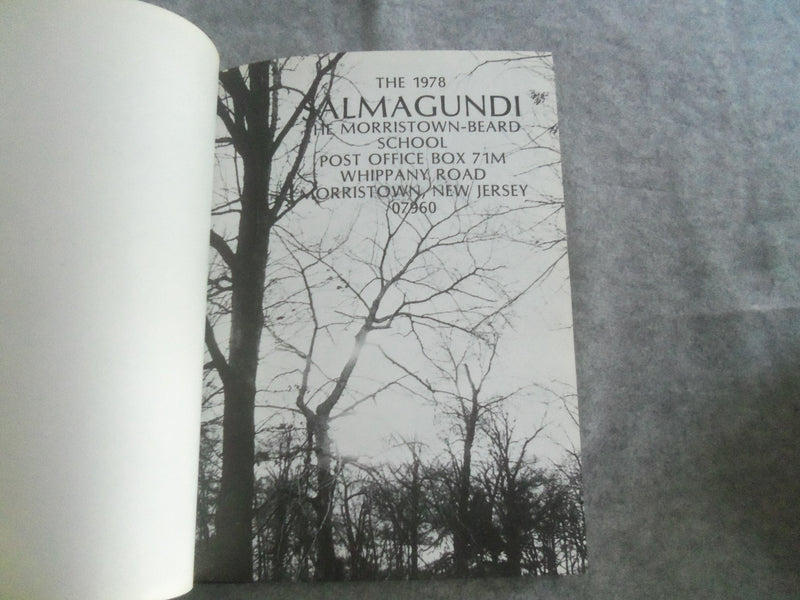 1978 SALMAGUNDI THE MORRISTOWN-BEARD SCHOOL YEARBOOK - MORRISTOWN, NJ - YB 2925