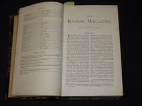 1873 JANUARY-OCTOBER THE KANSAS MAGAZINE BOUND VOLUME NO. 3 - KD 5633I