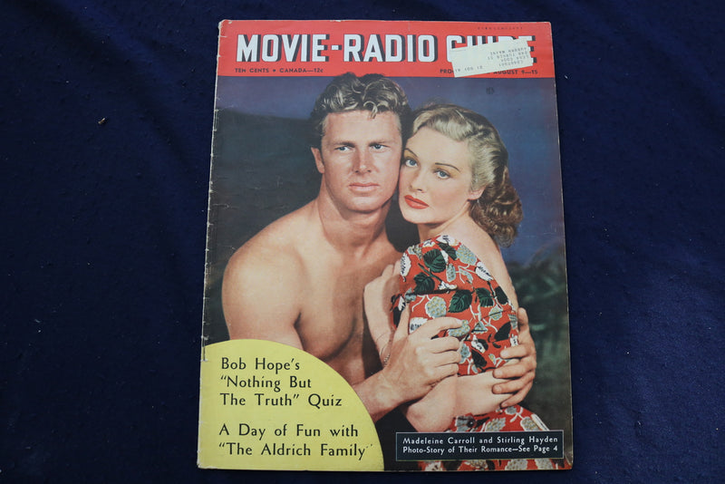 1941 AUGUST 9-15 MOVIE-RADIO GUIDE MAGAZINE - MADELEINE CARROLL COVER - E 9275