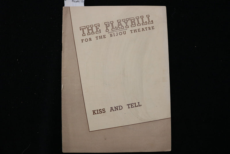 1945 KISS AND TELL PROGRAM - THE PLAYBILL - KIRK DOUGLAS - K 3040