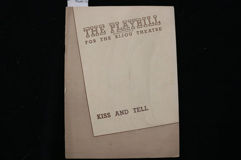 1945 KISS AND TELL PROGRAM - THE PLAYBILL - KIRK DOUGLAS - K 3040