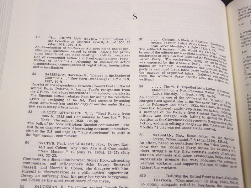1969 COMMUNISM IN THE UNITED STATES BY JOEL SEIDMAN FIRST EDITION VOL. - KD 2555