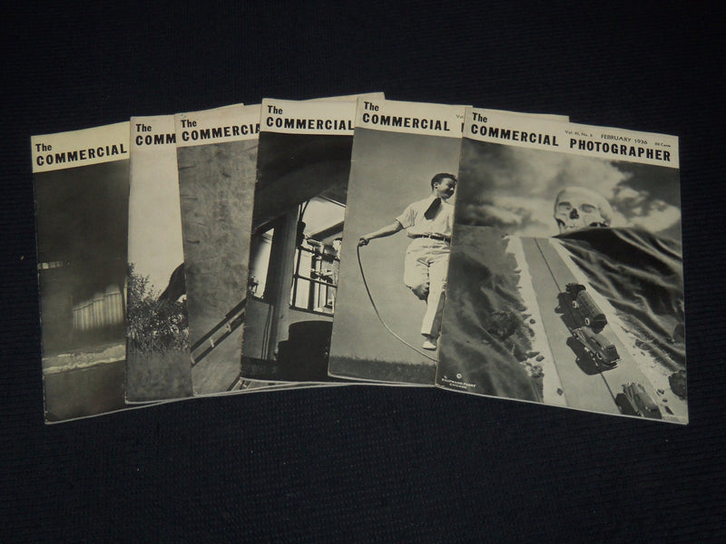 1936 THE COMMERCIAL PHOTOGRAPHER MAGAZINE LOT OF 6 ISSUES - O 3784