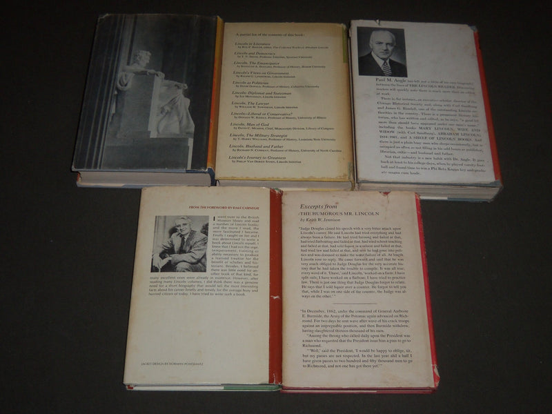 1947-1973 ABRAHAM LINCOLN HARDCOVER BOOKS LOT OF 5 - KD 3403