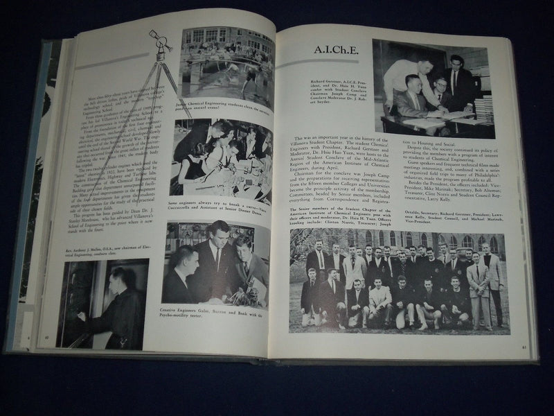 1960 THE BELLE AIR UNIVERSITY OF VILLANOVA YEARBOOK - GREAT PHOTOS - YB 355