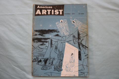1952 DECEMBER AMERICAN ARTIST MAGAZINE - A GREAT ILLUSTRATION COVER - E 26584