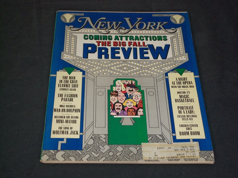 1973 SEPTEMBER 17 NEW YORK MAGAZINE - THE BIG FALL PREVIEW - SP 3830