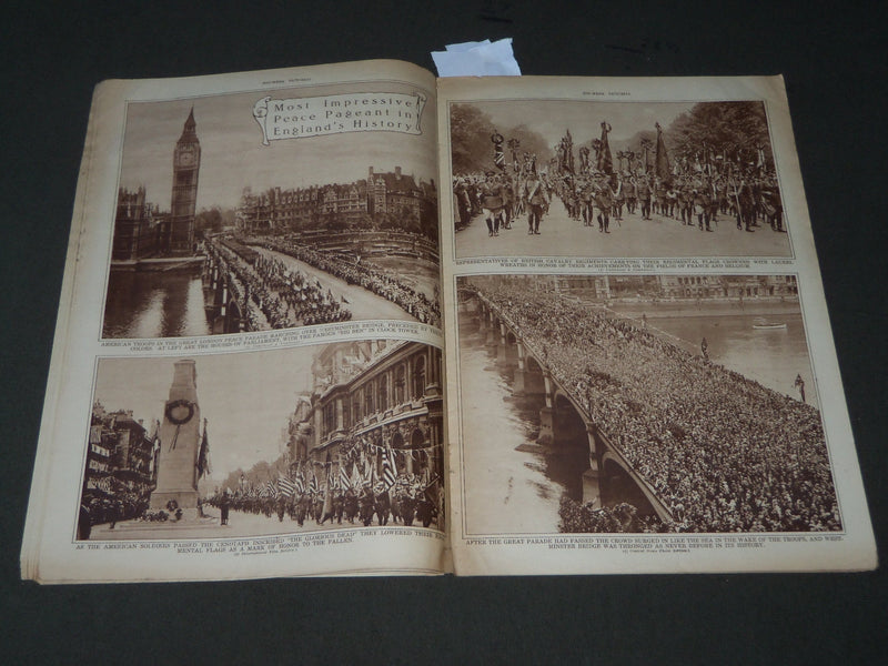 1919 AUGUST 21 MID-WEEK PICTORIAL MAGAZINE SECTION - 2D DIVISION PARADE - J 3254