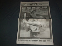 1999 MAR 9 NEW YORK DAILY NEWS NEWSPAPER - JOE DIMAGGIO DIED 1914-1999 -NP 4059