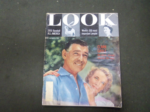 1955 OCTOBER 4 LOOK MAGAZINE - CLARK GABLE - ST 2878