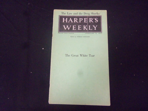 1915 FEBRUARY 6 HARPER'S WEEKLY MAGAZINE- NICE ARTICLES & ILLUSTRATIONS- ST 2501