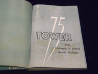 1952 TOWER UNIVERSITY OF DETROIT YEARBOOK - MICHIGAN - GREAT PHOTOS - YB 796