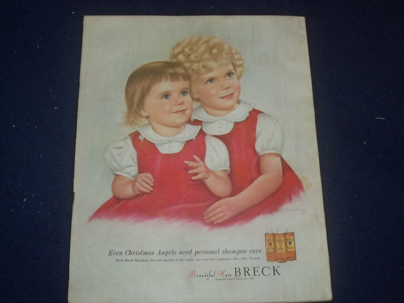 1963 DEC MCCALL'S MAGAZINE - CHRISTMAS PAINTINGS OF JACQUELINE KENNEDY - ST 6555
