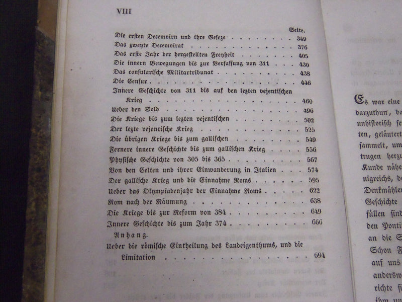 1830-1831 ROMISCHE GESCHICHTE BY B. G. NIEBUHR GERMAN VOLUME - KD 3677
