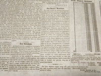 1856 JAN MONTHLY MESSENGER NEWSPAPER - SAMUEL MORSE - LOTTERY PRIZES - NP 3879R