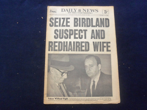 1959 JAN 31 NEW YORK DAILY NEWS NEWSPAPER - SEIZE BIRDLAND SUSPECT - NP 6753