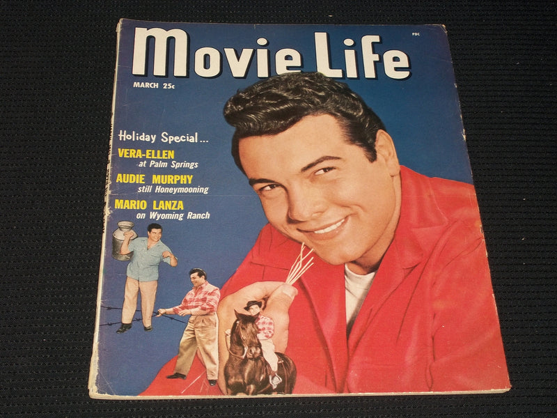 1952 MARCH MOVIE LIFE MAGAZINE - MARIO LANZA FRONT COVER - E 1375