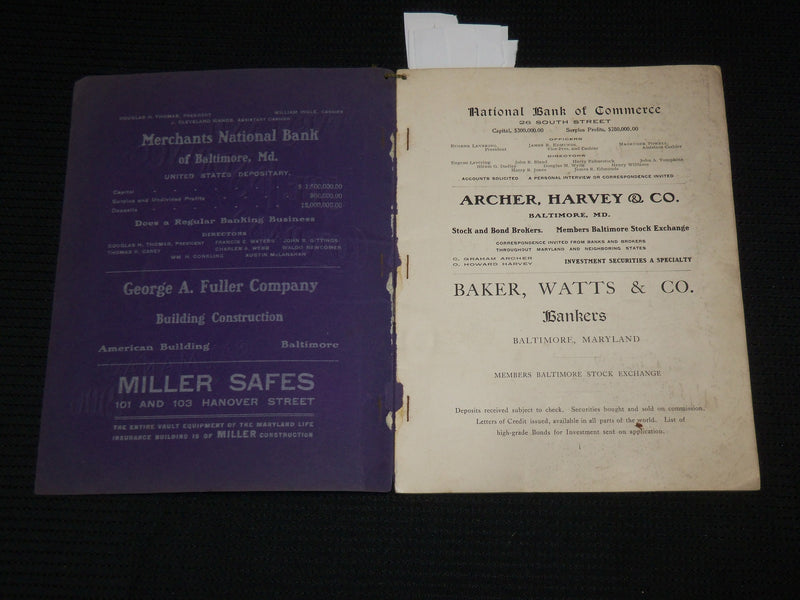 1906 MARYLAND LIFE INSURANCE COMPANY ALMANAC - SOFTCOVER - J 6867