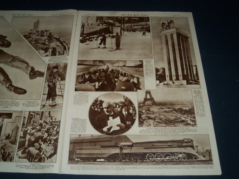 1937 JAN 24 NEW YORK TIMES PICTURE SECTION - ROOSEVELT'S 2ND INAUGURAL - NT 7361