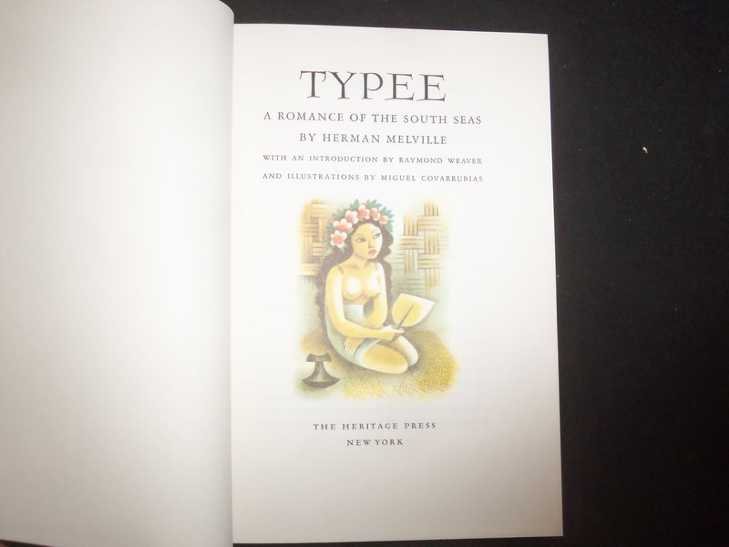 1963 TYPEE, ROMANCE OF THE SOUTH SEAS HARDCOVER BOOK BY HERMAN MELVILLE- KD 9287