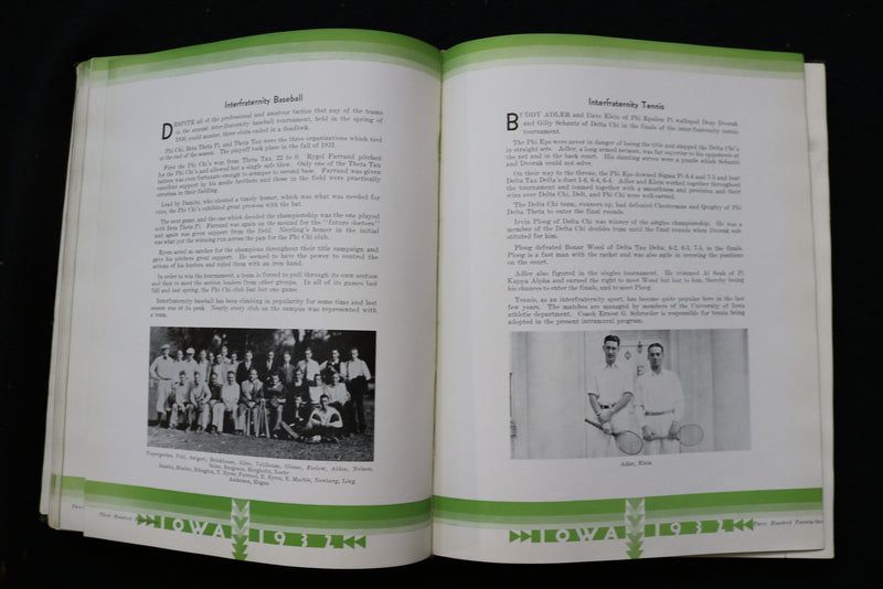 1932 THE HAWKEYE UNIVERSITY OF IOWA YEARBOOK - IOWA CITY, IOWA - YB 3540