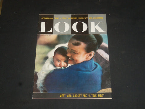 1958 JANUARY 20 LOOK MAGAZINE - MRS. BING CROSBY & LITTLE BING COVER - SP 8066