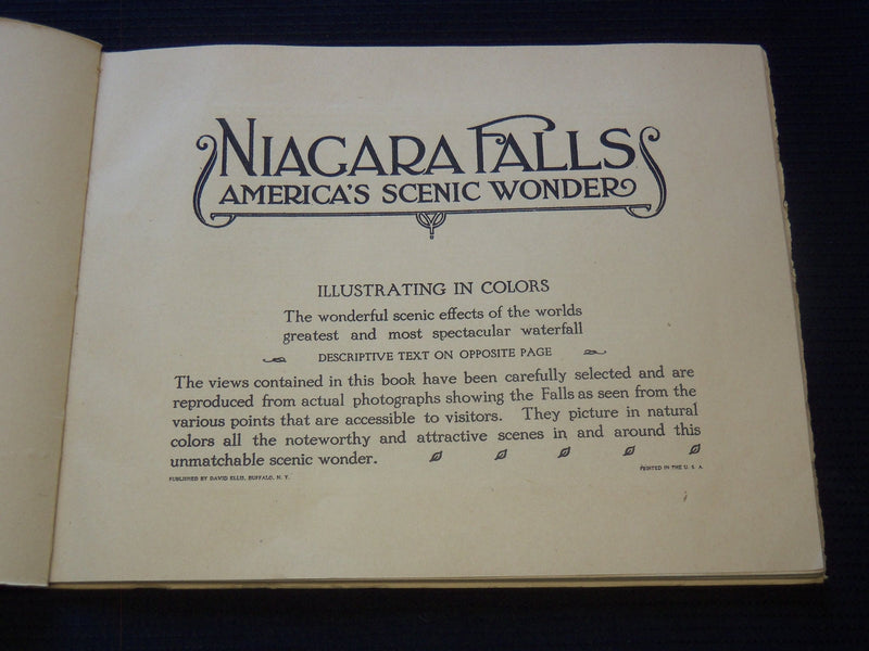 1900'S NATIONAL FALLS AMERICA'S SCENIC WONDER BOOK - COLOR VIEWS - J 7296
