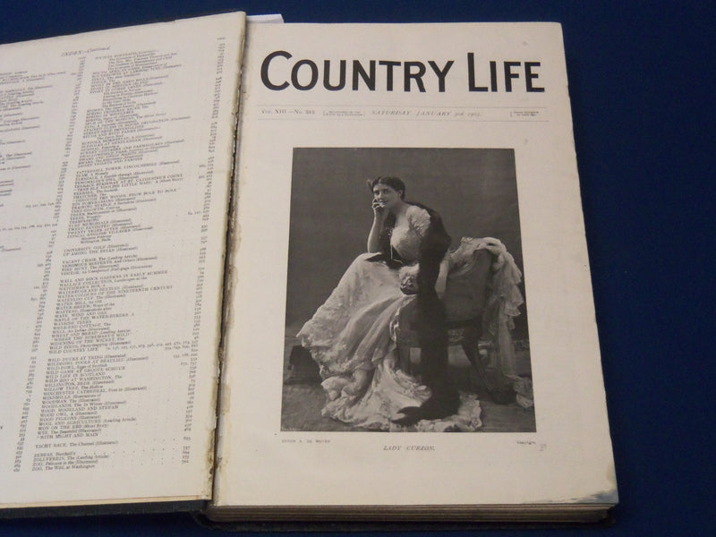 1903 JANUARY-JUNE COUNTRY LIFE MAGAZINE BOUND VOLUME - KD 1422G