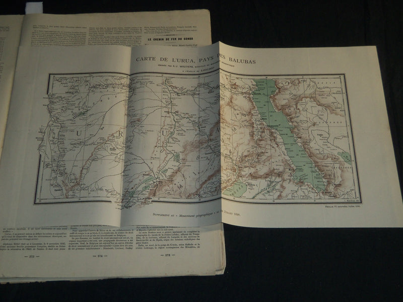 1898 LE MOUVEMENT GEOGRAPHIQUE NEWSPAPERS LOT OF 49 - BELGES AU CONGO - NP 4256