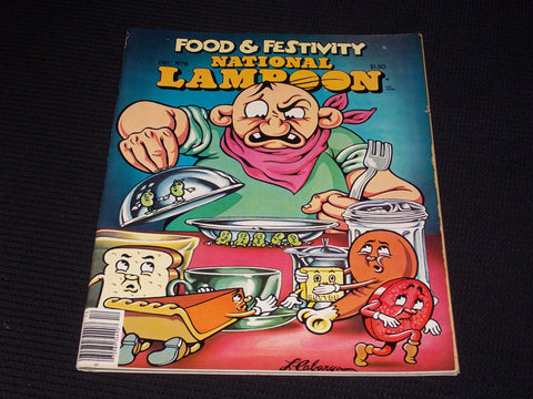 1978 DECEMBER NATIONAL LAMPOON MAGAZINE - FOOD & FESTIVITY FRONT COVER - E 3278