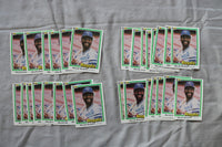 WILLIE WILSON 1981 DONRUSS BASEBALL CARDS - CARD #223 - NM-MT - LOT OF 32 - #59