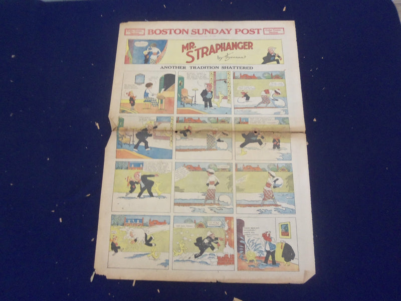 1916-1923 BOSTON SUNDAY POST & GLOBE COLOR COMICS - LOT OF 5 - NP 5201