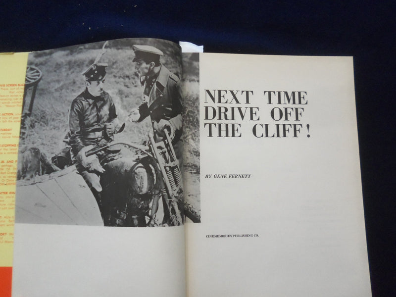 1968 NEXT TIME DRIVE OFF THE CLIFF! HARDCOVER BOOK BY GENE FERNETT - KD 8591