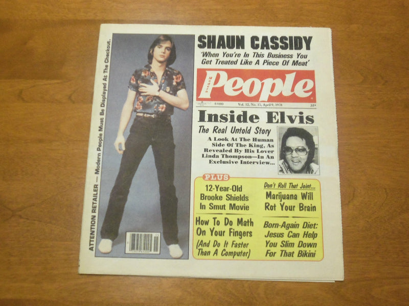 1978 APRIL 9 MODERN PEOPLE NEWSPAPER - ELVIS: THE REAL UNTOLD STORY - NP 4761