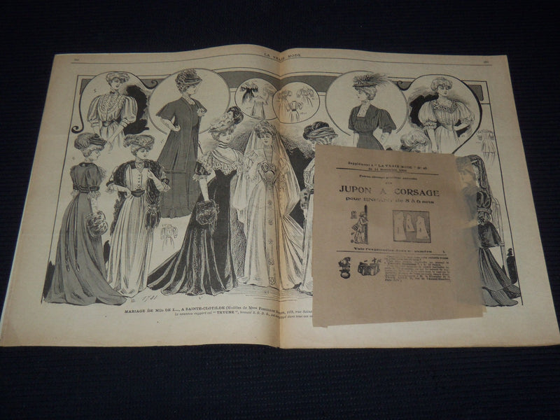 1906 LA VRAIE MODE FRENCH FASHION MAGAZINE LOT OF 22 ISSUES - O 3442G