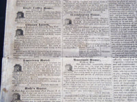 1836 FEBRUARY 30 AMERICAN TRAVELLER NEWSPAPER - RARE DATE - BOSTON - NP 3980