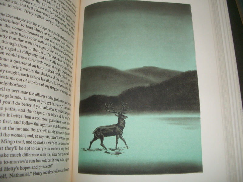 1961 DEERSLAYER BOOK BY JAMES FENNIMORE COOPER WITH SLIP CASE - KD 604