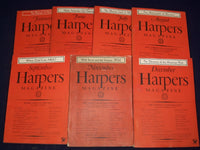 1934 HARPER'S MONTHLY MAGAZINE LOT OF 7 ISSUES - GREAT STORIES & ADS - WR 228