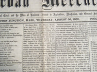 1860 AUGUST 30 RAILROAD MERCURY - LINCOLN - GROTON JUNCTION MASS - NP 614I