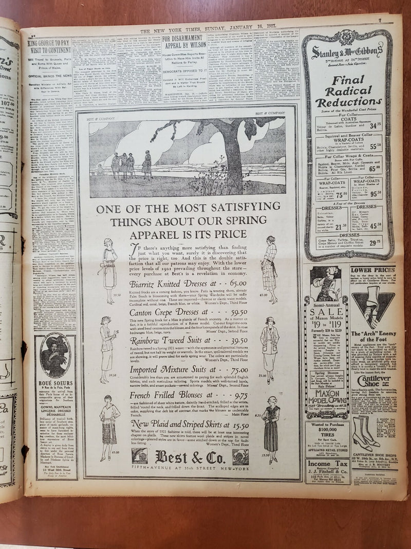 1921 JANUARY 16 NEW YORK TIMES - HYLAN AND ENRIGHT FACE GRAND JURY - NT 8095