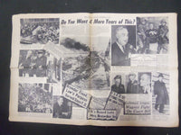 1944 NOV 6 NEW YORK DAILY MIRROR - SUPERFORTS SMASH JAPS IN SINGAPORE - NP 2214