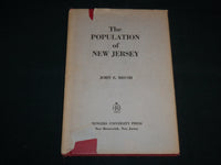 1958 THE POPULATION OF NEW JERSEY HARDCOVER BOOK BY JOHN E. BRUSH - KD 7092