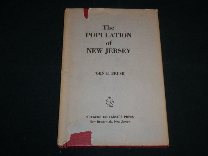 1958 THE POPULATION OF NEW JERSEY HARDCOVER BOOK BY JOHN E. BRUSH - KD 7092