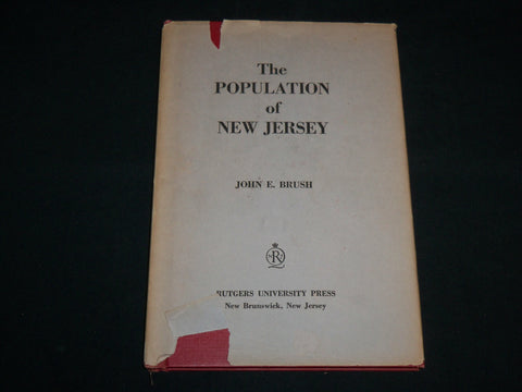 1958 THE POPULATION OF NEW JERSEY HARDCOVER BOOK BY JOHN E. BRUSH - KD 7092